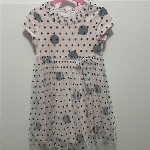 American Girl Bitty Baby White and Pink Dress